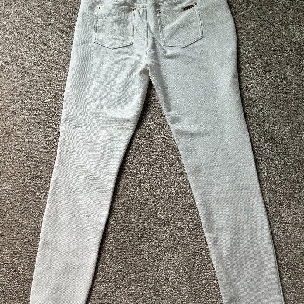Michael KORS White Legging Pants Size Large MK Excellent